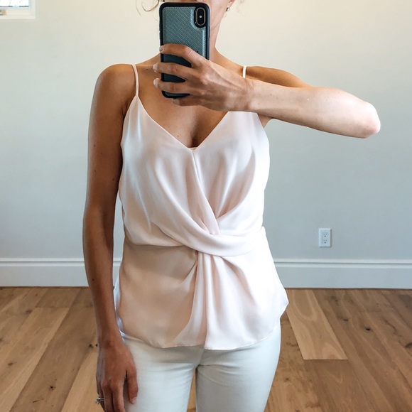 CABO Pale Pink Twist Camisole - Picture 2 of 7
